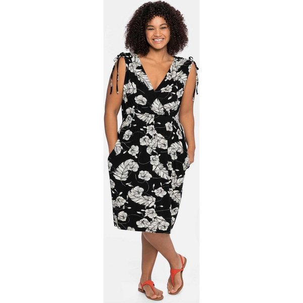Sheego Strandkleid Strandkleid Ärmellos