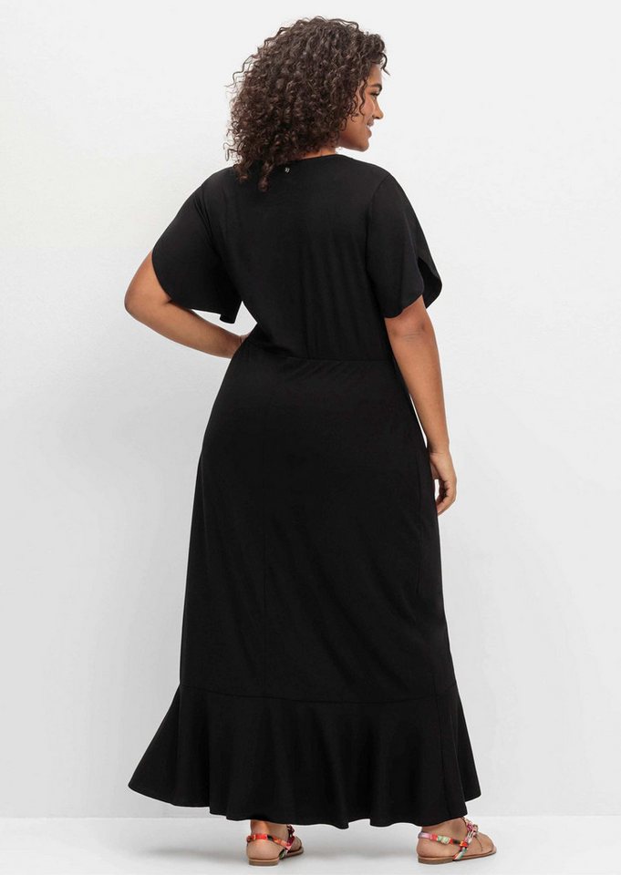 Sheego Strandkleid Jerseykleid Kurzarm – Bild 2 von 5