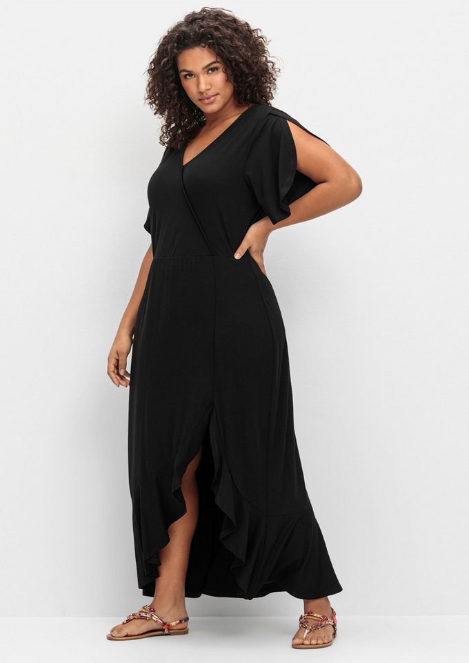 Sheego Strandkleid Jerseykleid Kurzarm – Bild 4 von 5
