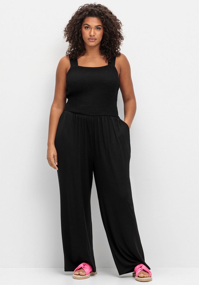 Sheego Strandkleid Jumpsuit Ärmellos – Bild 2 von 4