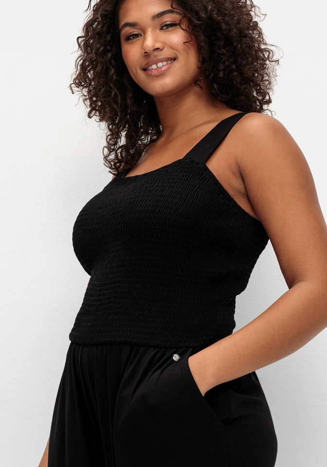 Sheego Strandkleid Jumpsuit Ärmellos – Bild 4 von 4