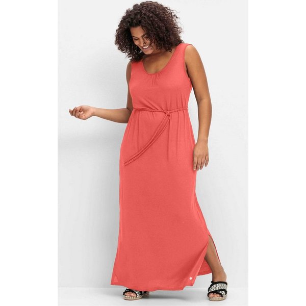 Sheego Strandkleid Maxikleid Ärmellos