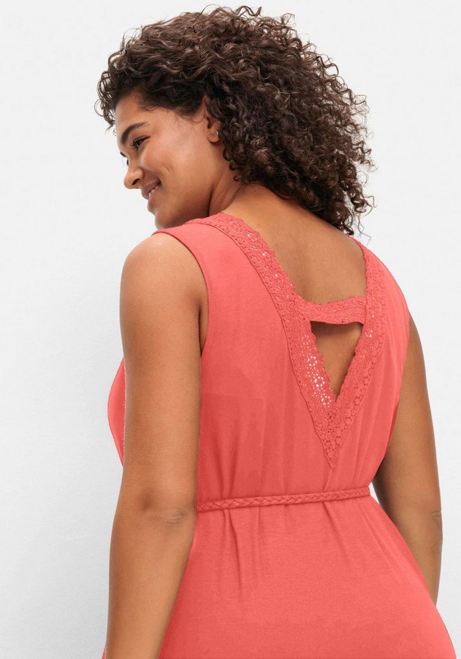Sheego Strandkleid Maxikleid Ärmellos – Bild 4 von 5