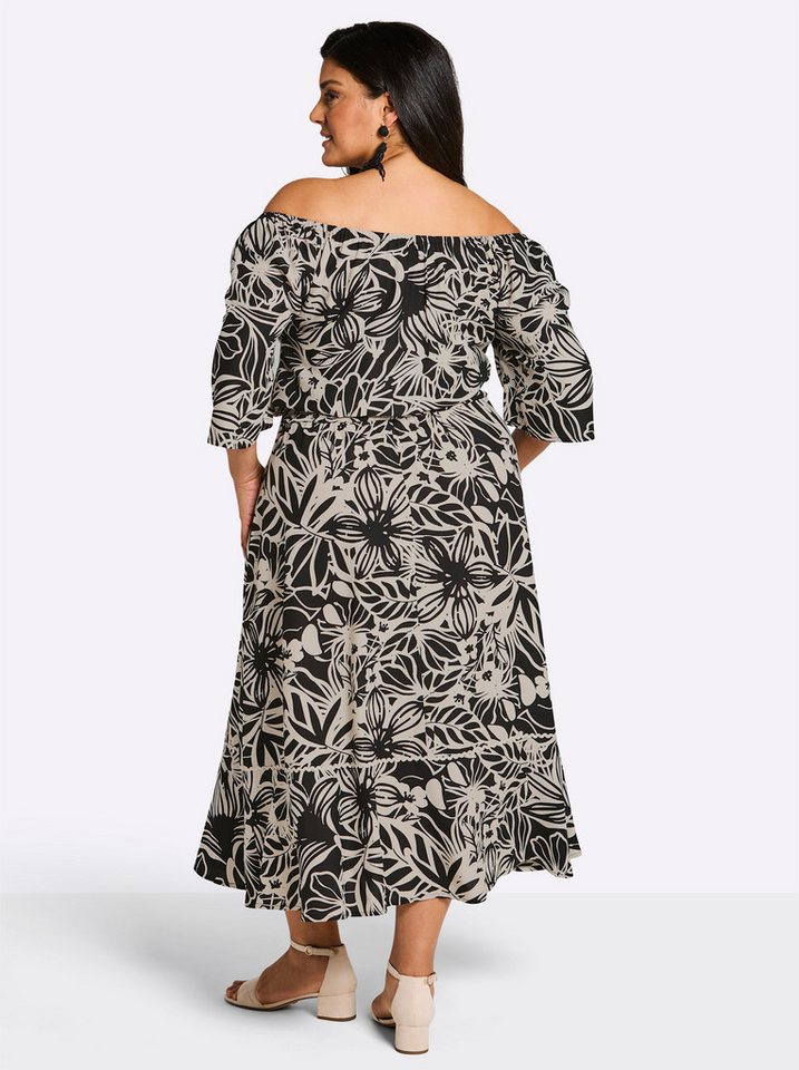 Sheego Strandkleid Maxikleid Kurzarm – Bild 2 von 5