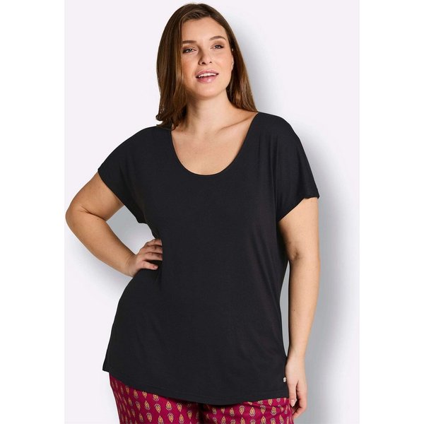 Sheego Strandkleid Shirt Kurzarm