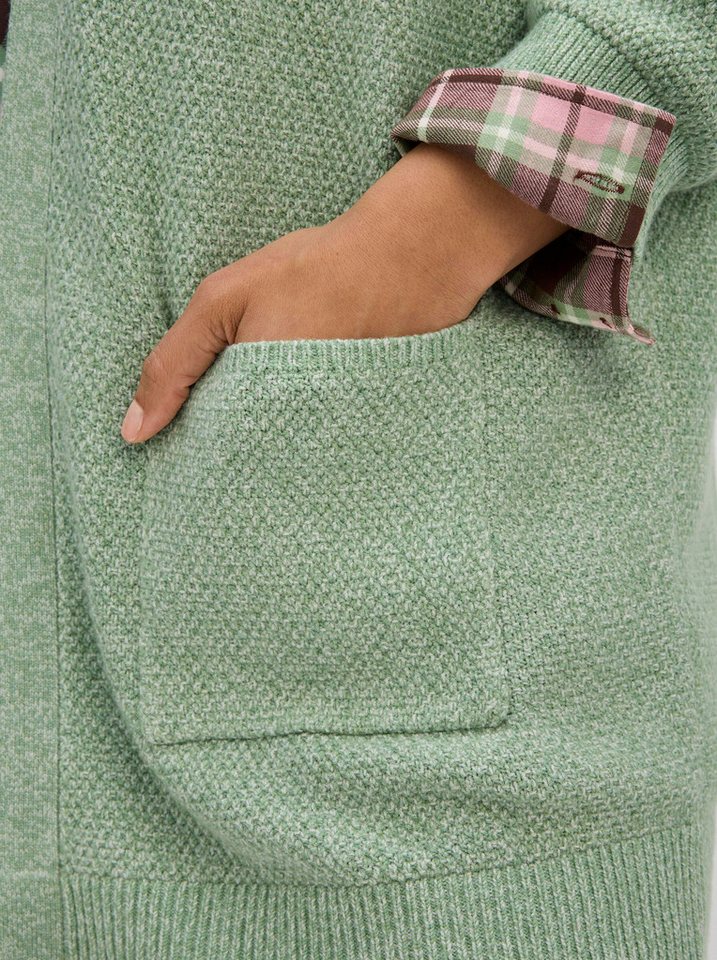 Sheego Strickjacke Strickjacke Langarm Feinstrick – Bild 5 von 5
