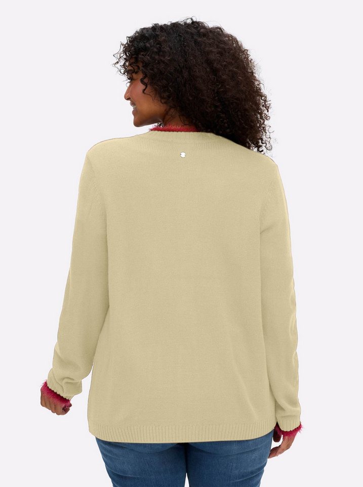 Sheego Strickjacke Strickjacke Langarm Jersey – Bild 2 von 5
