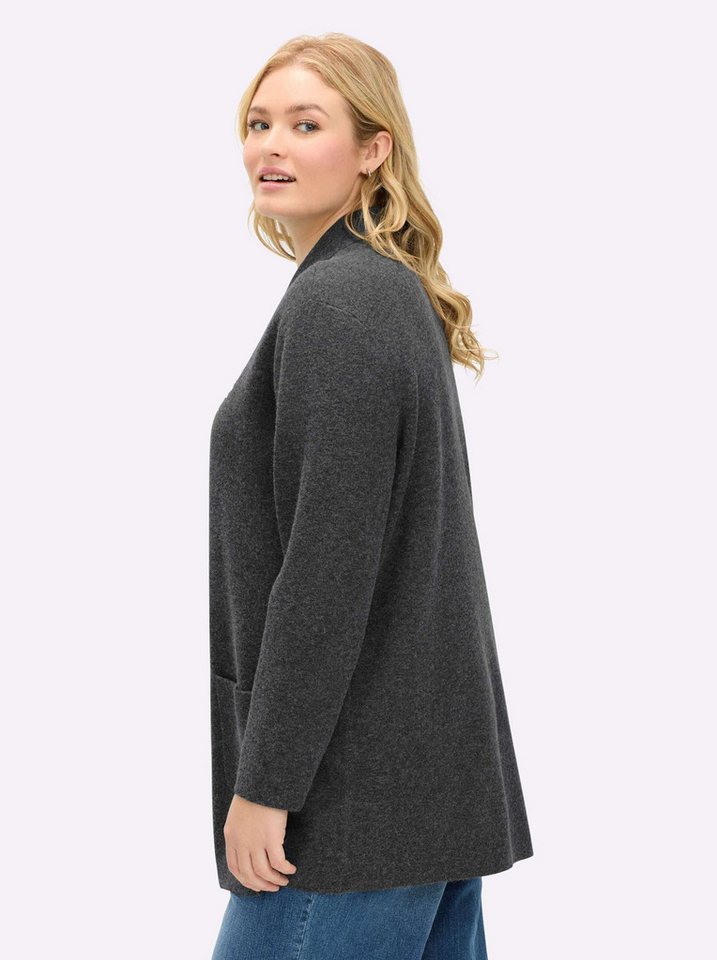 Sheego Strickjacke Strickjacke Langarm – Bild 3 von 5