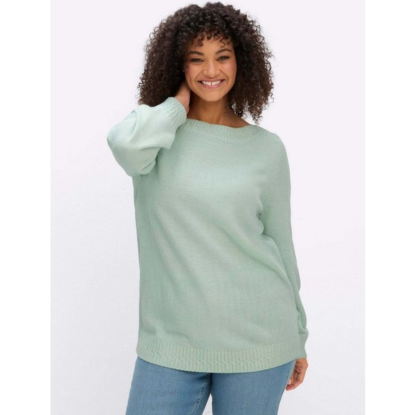 Sheego Strickpullover Langarm-Pullover Langarm Grobstrick