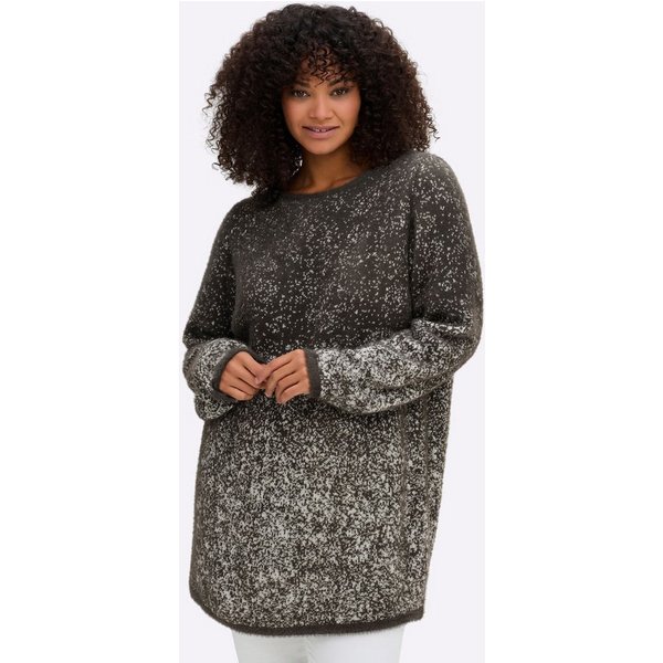 Sheego Strickpullover Pullover Langarm Jacquard