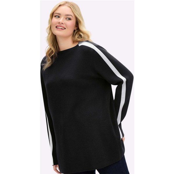 Sheego Strickpullover Pullover Langarm Jacquard