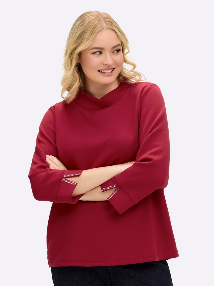 Sheego Sweater Sweatshirt 3/4-Arm – Bild 5 von 5