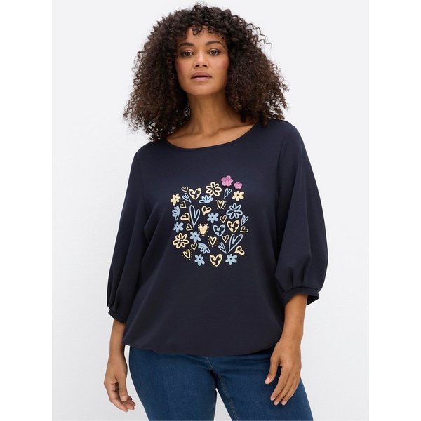 Sheego Sweater Sweatshirt 3/4-Arm