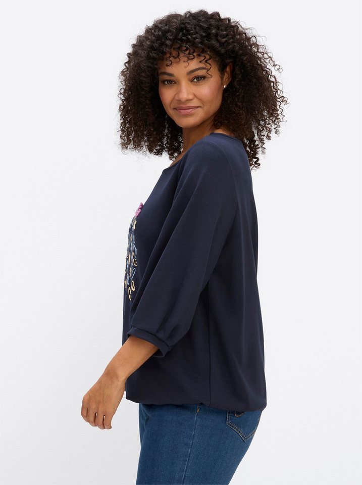 Sheego Sweater Sweatshirt 3/4-Arm – Bild 4 von 5