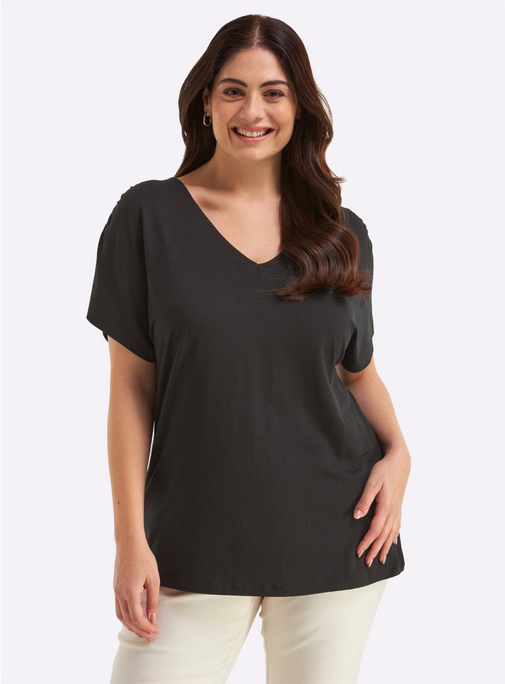 Sheego T-Shirt Halbarmshirt Kurzarm – Bild 2 von 5
