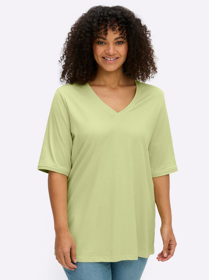 Sheego T-Shirt Shirt Kurzarm – Bild 2 von 5