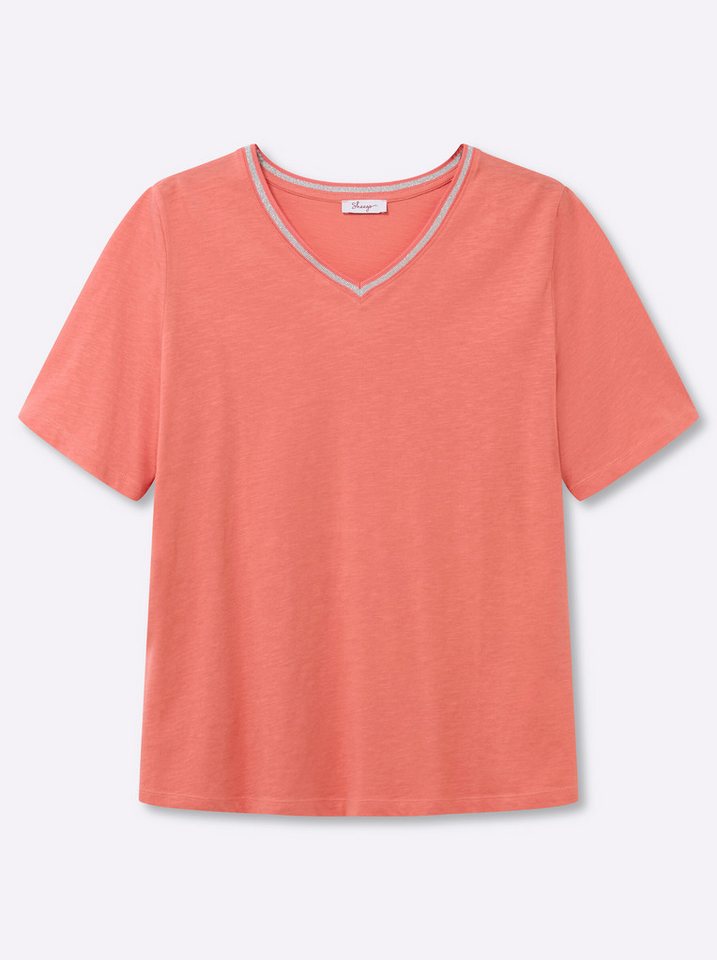 Sheego T-Shirt Shirt Kurzarm – Bild 3 von 5