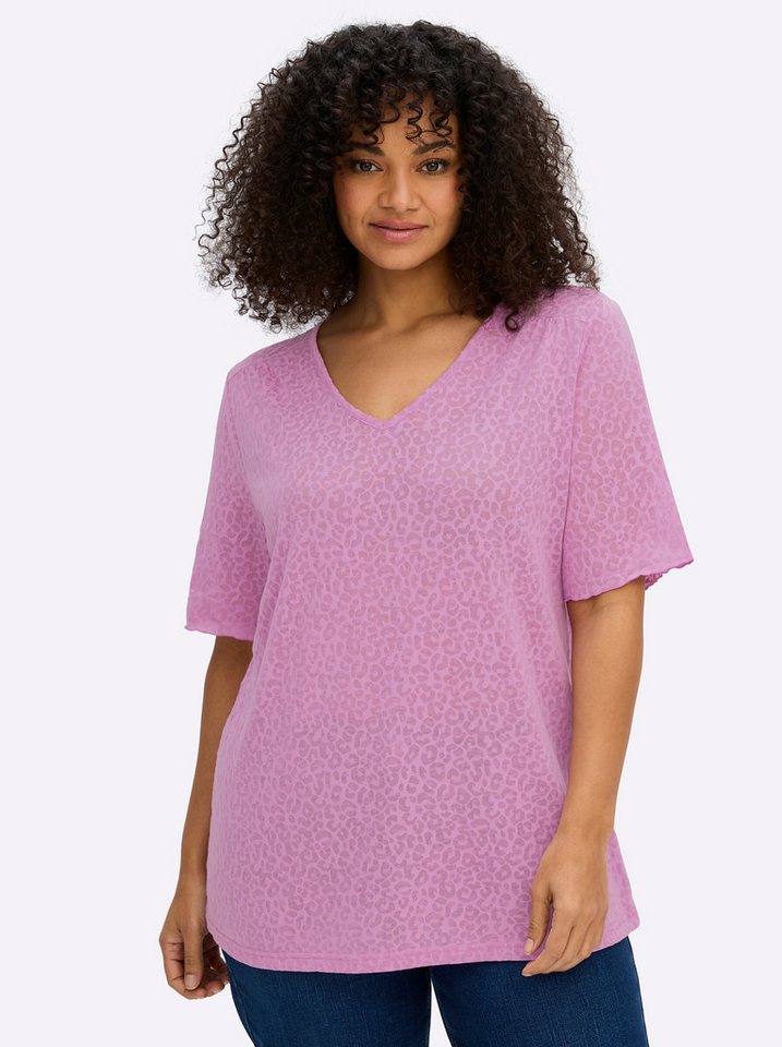 Sheego T-Shirt Shirt Kurzarm – Bild 5 von 5