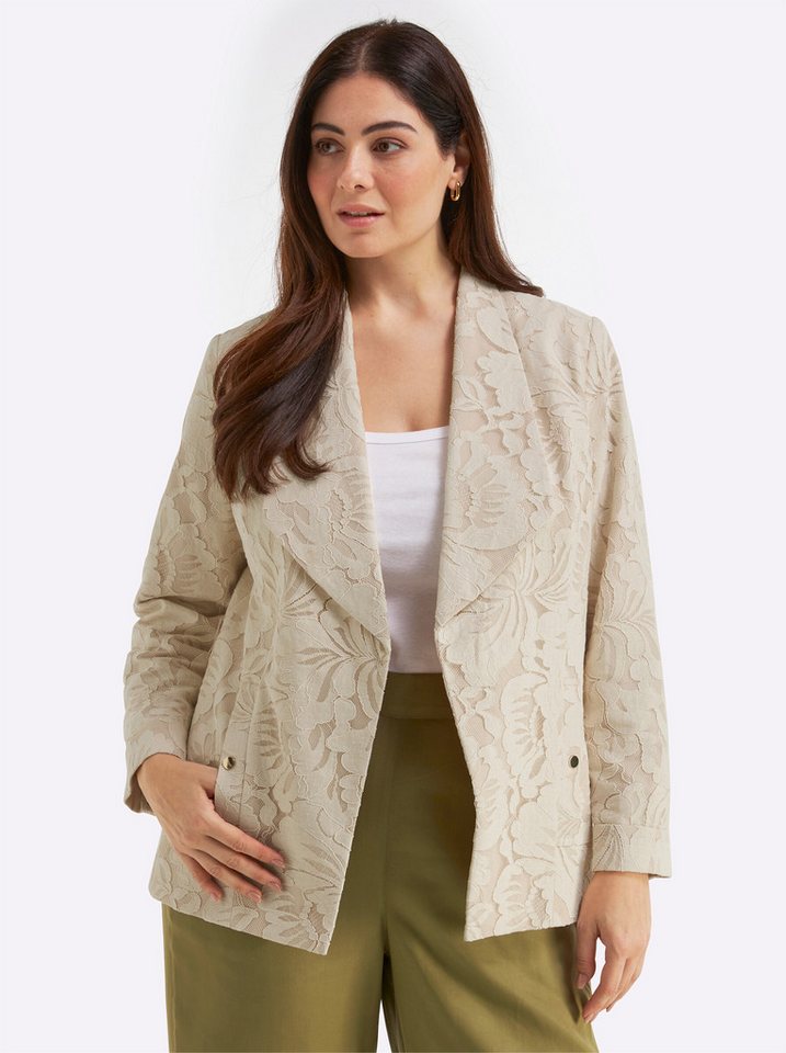 Sheego Winterjacke Jacke Langarm – Bild 2 von 5