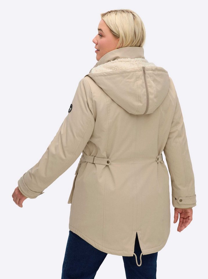 Sheego Winterjacke Parka Langarm – Bild 2 von 5