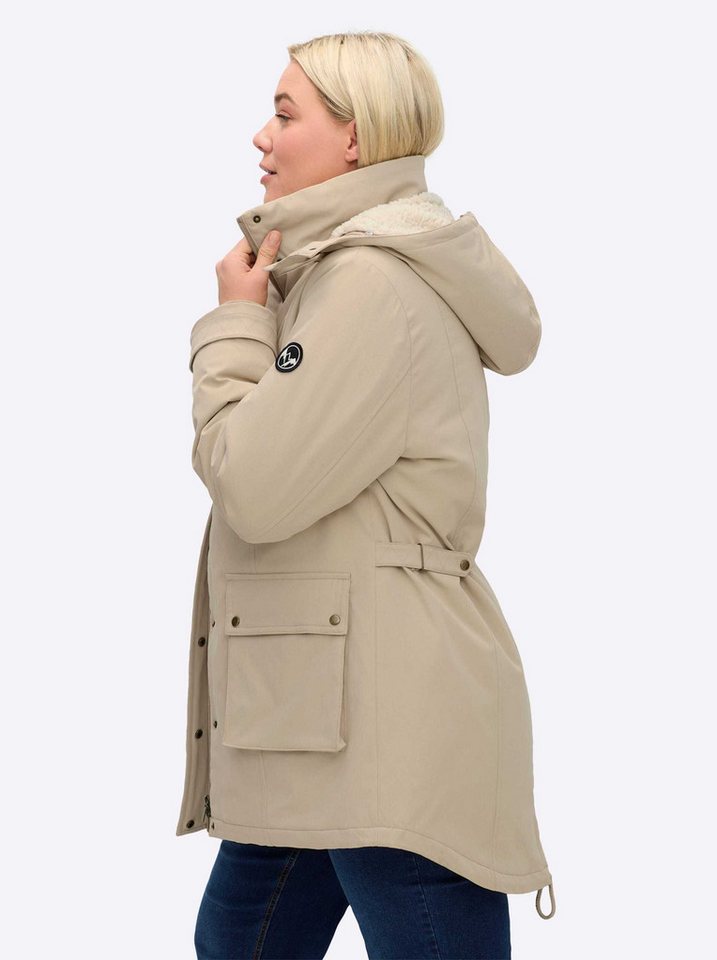 Sheego Winterjacke Parka Langarm – Bild 3 von 5