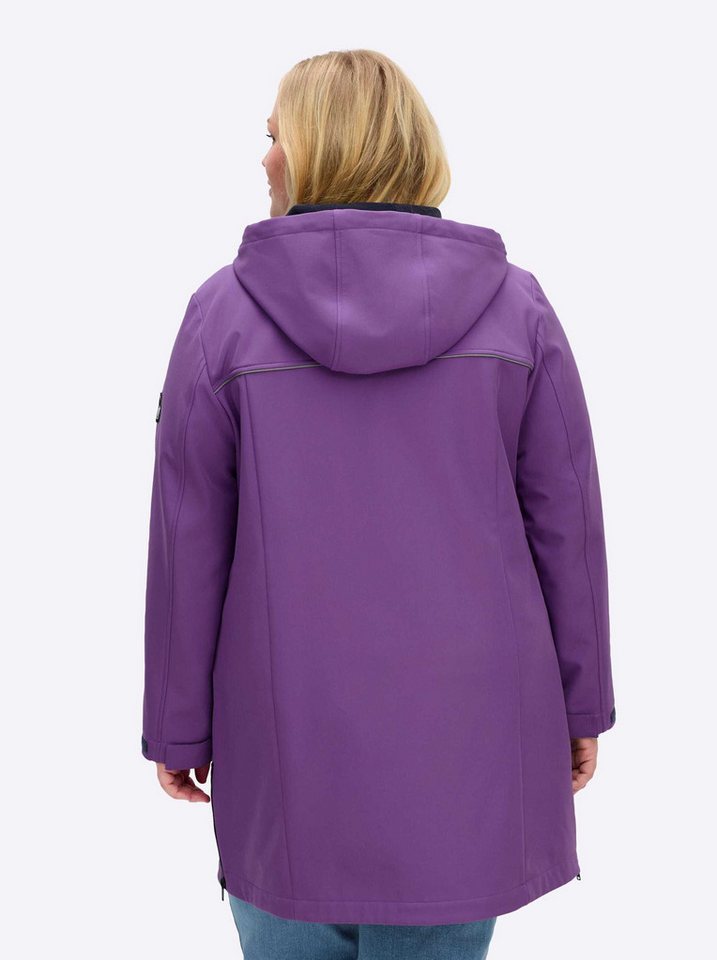 Sheego Winterjacke Softshell-Jacke Langarm – Bild 2 von 5