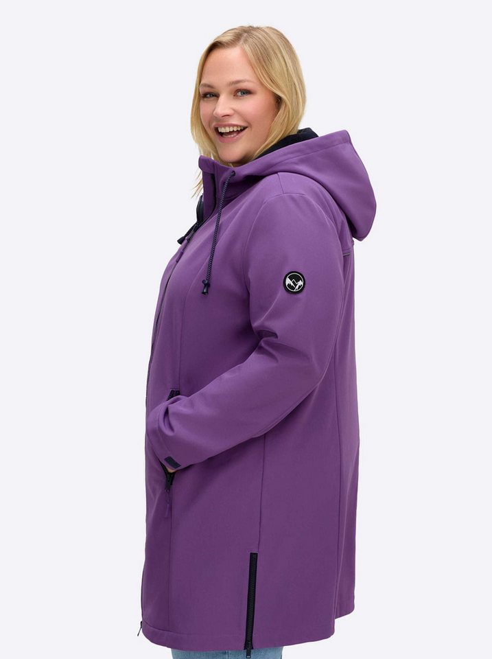 Sheego Winterjacke Softshell-Jacke Langarm – Bild 3 von 5