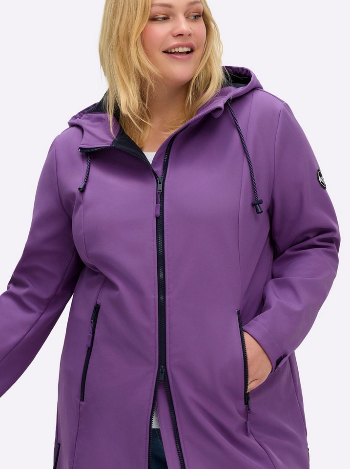 Sheego Winterjacke Softshell-Jacke Langarm – Bild 4 von 5