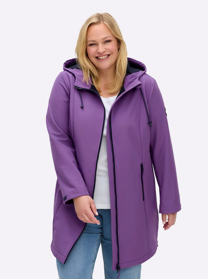 Sheego Winterjacke Softshell-Jacke Langarm – Bild 5 von 5