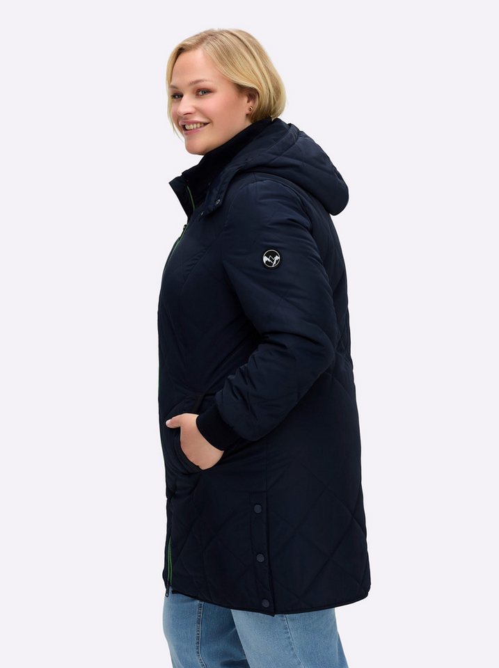 Sheego Winterjacke Steppjacke Langarm – Bild 3 von 5