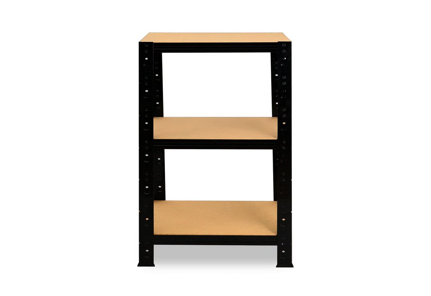 shelfplaza Schwerlastregal BLACK, 100x40x40cm schwarz, 3 Böden, Wohnraumregal oder Büroregal – Bild 4 von 5