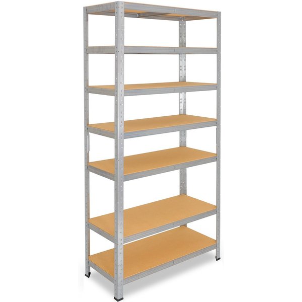 shelfplaza Schwerlastregal HOME, 230x60x30cm verzinkt, 7 Böden, Kellerregal, Garagenregal, Steckregal