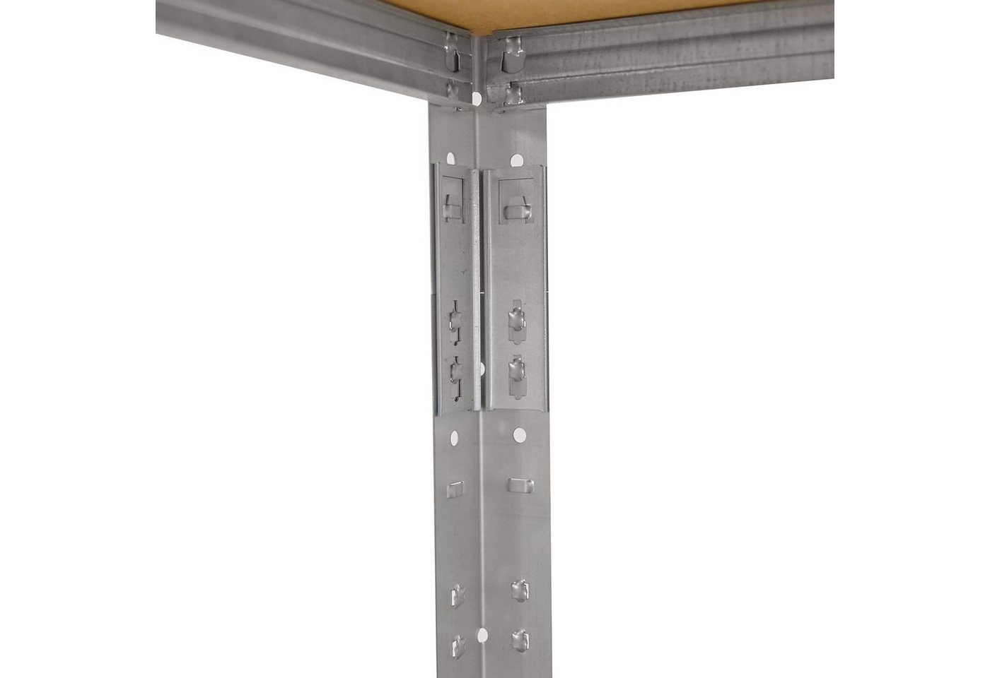 shelfplaza Schwerlastregal HOME, 230x60x30cm verzinkt, 7 Böden, Kellerregal, Garagenregal, Steckregal – Bild 4 von 5