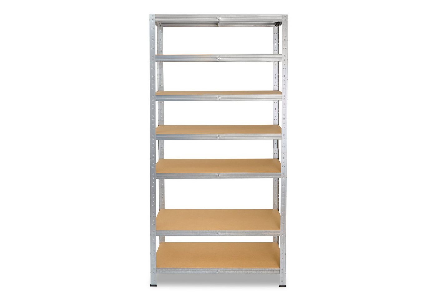 shelfplaza Schwerlastregal HOME, 230x60x30cm verzinkt, 7 Böden, Kellerregal, Garagenregal, Steckregal – Bild 5 von 5
