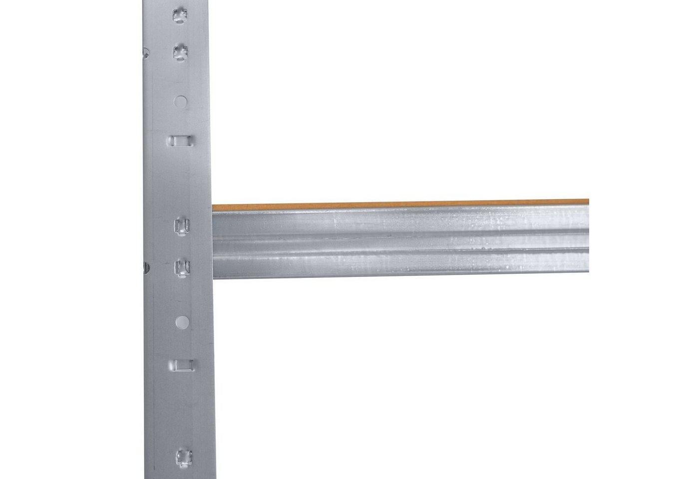 shelfplaza Schwerlastregal HOME, 180x30x30cm verzinkt, 5 Böden, Kellerregal, Garagenregal, Steckregal – Bild 3 von 5