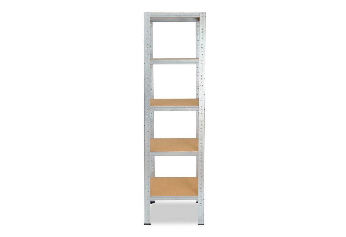 shelfplaza Schwerlastregal HOME, 180x30x30cm verzinkt, 5 Böden, Kellerregal, Garagenregal, Steckregal – Bild 5 von 5
