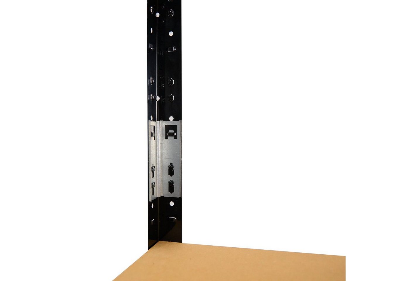 shelfplaza Schwerlastregal HOME, 230x50x30cm anthrazit, 7 Böden, Kellerregal, Garagenregal, Steckregal – Bild 4 von 5