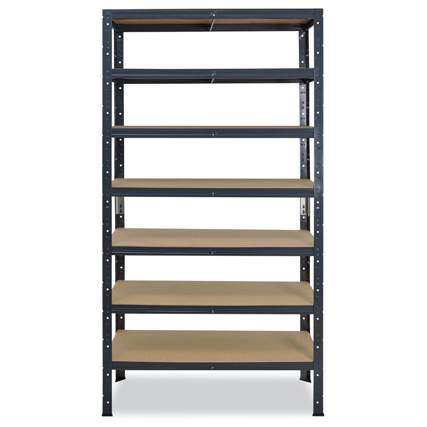 shelfplaza Schwerlastregal HOME, 230x50x30cm anthrazit, 7 Böden, Kellerregal, Garagenregal, Steckregal – Bild 5 von 5
