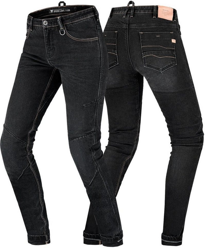 SHIMA Motorradhose Devon Damen Motorrad Jeans Knieprotektoren enthalten – Bild 3 von 5