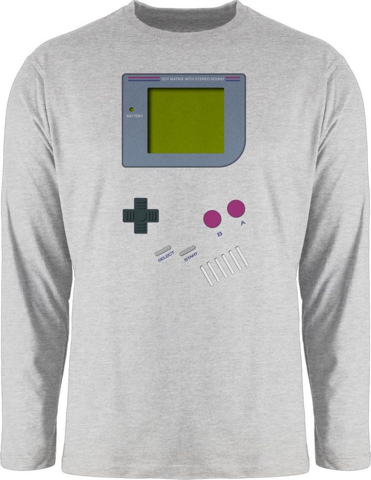 Shirtracer Rundhalsshirt Gameboy, Nerds I 90s I 90iger I Fastnacht I Fasnacht I Fasnet Karneval & Fasching – Bild 4 von 4
