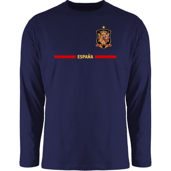 Shirtracer Rundhalsshirt Spanisches Trikot Wappen, España mit Stolz, Spanien Fan-Motiv 2026 Fussball WM Fanartikel