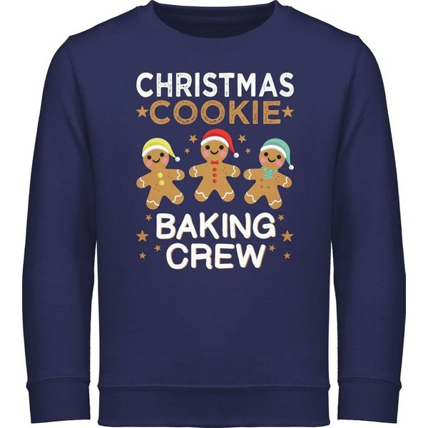 Shirtracer Sweatshirt Christmas Cookie Baking Crew I Lebkuchenmännchen I Lebkuchen Männer I Weihnachten Kleidung Kinder