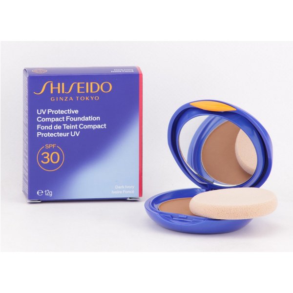 SHISEIDO Foundation Sun / UV Protective - Com pact Foun da ti on SPF 30 - Dark Ivory - 12g