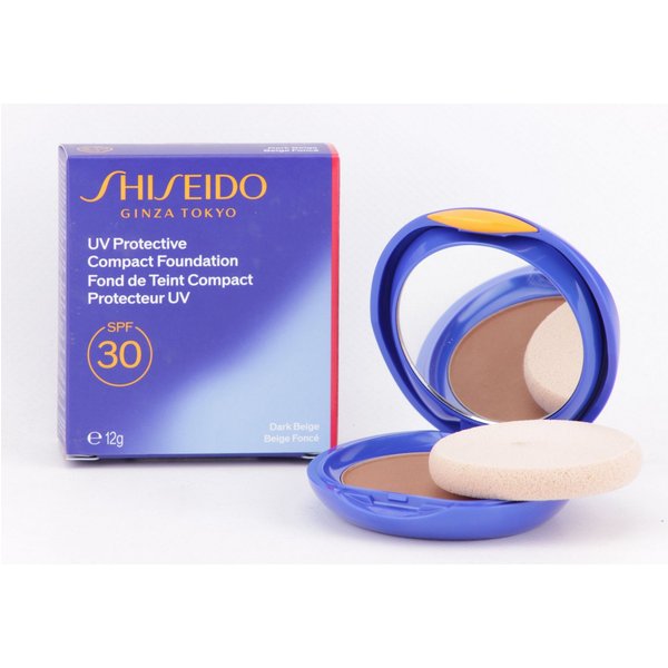SHISEIDO Foundation Sun / UV Protective - Com pact Foun da ti on SPF 30 - Dark Beige - 12g