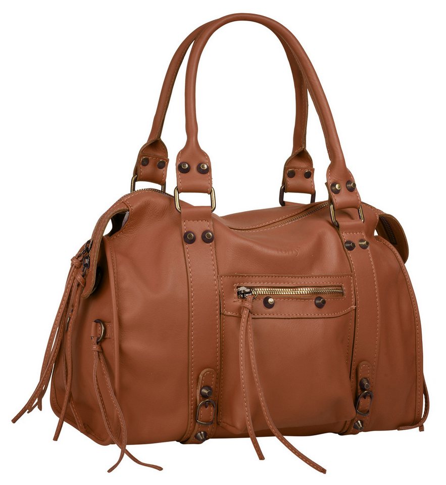 forty° Shopper FORTY° Damen echt Leder, Made in Italy, echt Leder, Made in Italy – Bild 3 von 5