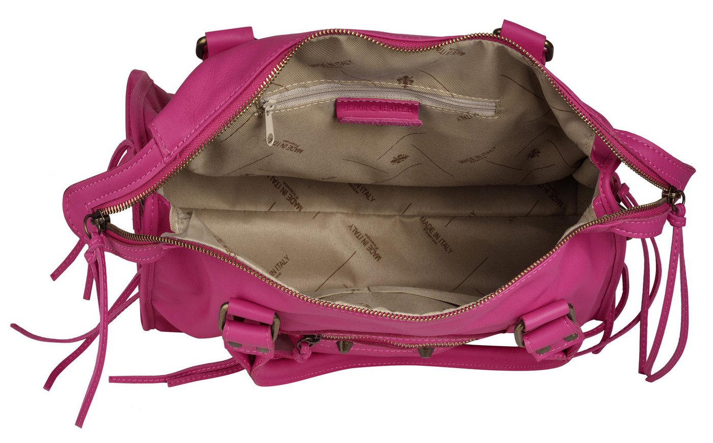 forty° Shopper FORTY° Damen echt Leder, Made in Italy, echt Leder, Made in Italy – Bild 5 von 5