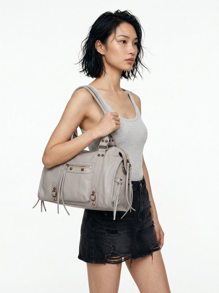 forty° Shopper FORTY° Damen echt Leder, Made in Italy, echt Leder, Made in Italy – Bild 2 von 5