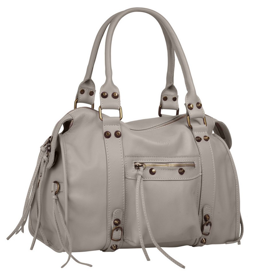 forty° Shopper FORTY° Damen echt Leder, Made in Italy, echt Leder, Made in Italy – Bild 3 von 5