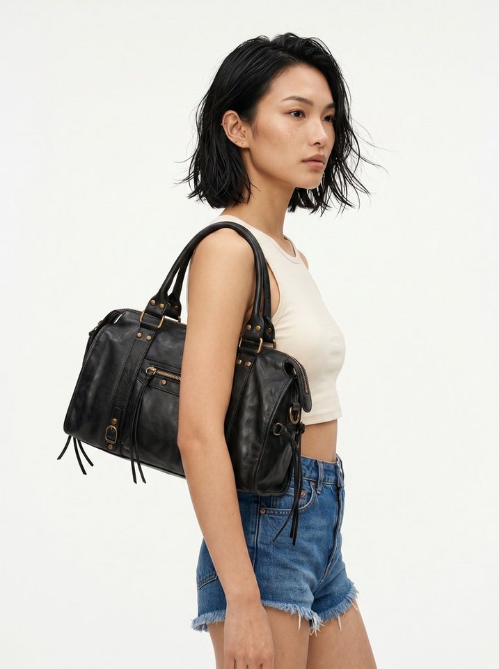 forty° Shopper FORTY° Damen echt Leder, Made in Italy, echt Leder, Made in Italy – Bild 2 von 5