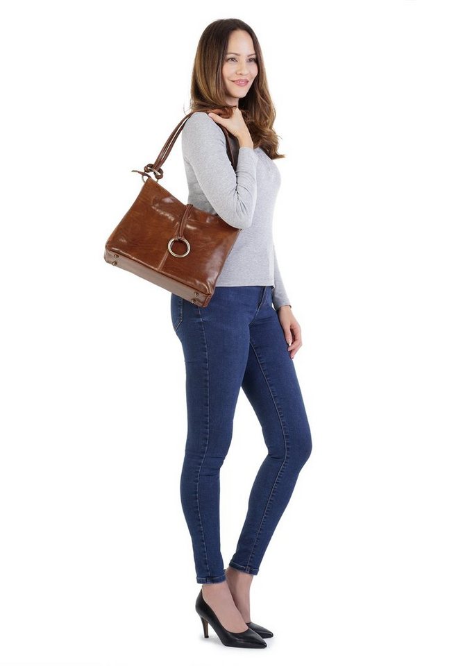 Piké Shopper PIKÉ Damen echt Leder, Made in Italy, echt Leder, Made in Italy – Bild 2 von 5